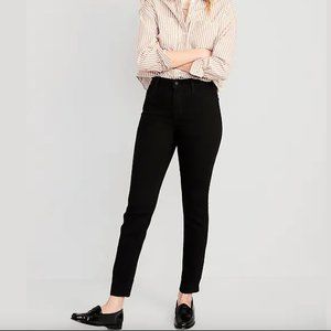 Old Navy High-Waisted Straight Leg Bootcut Jeans Black Jack Size 2 Petite